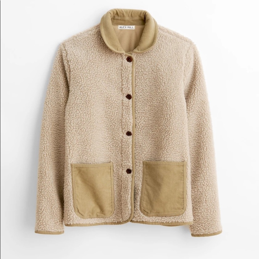 Alex Mill sherpa fleece jacket